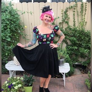 Pinup Couture peasant style sea creatures top